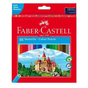 Sada šesťhranných pasteliek Faber Castell 48ks                                  