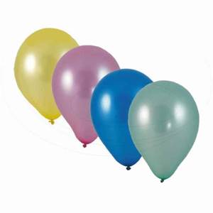 Nafukovací balónik, rôzne farby `M`[10 ks]                                      