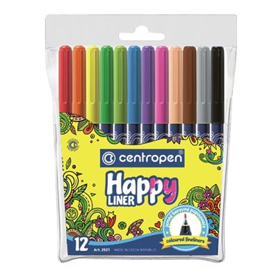 Sada popisovačov Happy liner 2521/12 ks                                         