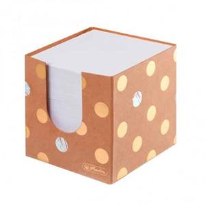Blok kocka nelepená 90x90x90mm, biela, kartónová krabička                       