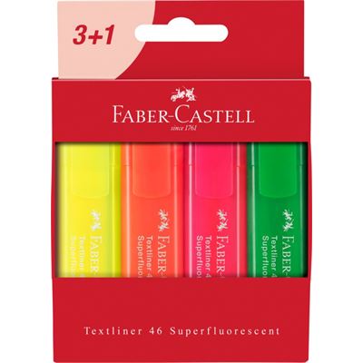 Sada zvýrazňovačov Faber-Castell /4 ks                                          