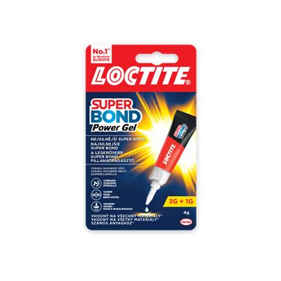 Sekundové lepidlo Loctite Super Bond Power Gel 4 g                              