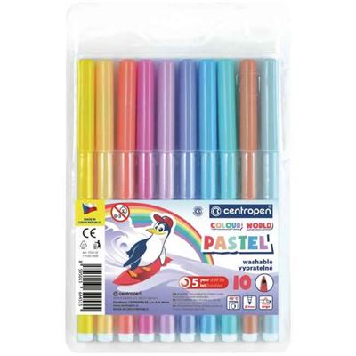 Sada popisovačov Centropen Pastel 7550/10 ks                                    