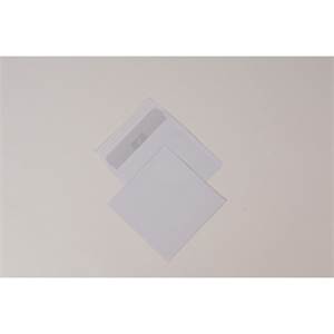 Poštové obálky 162x162 mm s odtrh. páskou, biele                                
