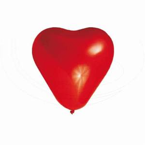 Nafukovací balónik, srdce, `L` [5 ks]                                           