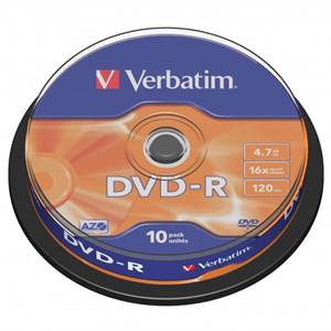 DVD-R Verbatim 4,7GB/10ks                                                       