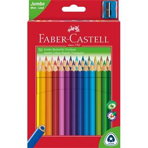 Sada trojhranných pasteliek Faber-Castell Junior grip /30 ks                    