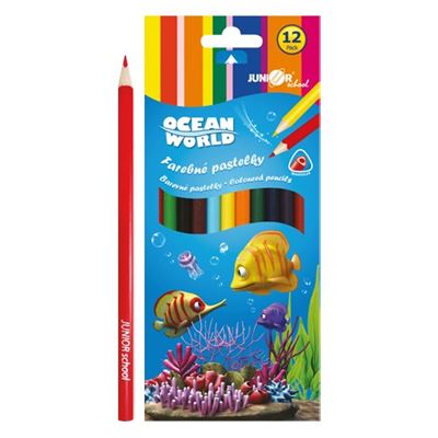 Sada trojhranných pasteliek Ocean World /12 ks                                  