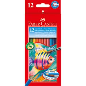 Sada šesťhranných akvarelových pasteliek Faber-Castell /12 ks                   