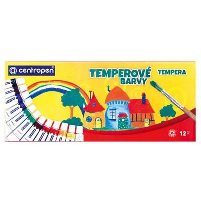 Temperové farby Centropen 12 farieb 12ml                                        