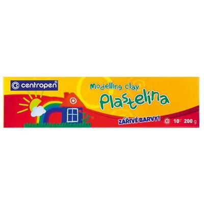 Plastelína CENTROPEN 200g, 10-farebná                                           