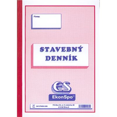 Stavebný denník 75 - strán                                                      