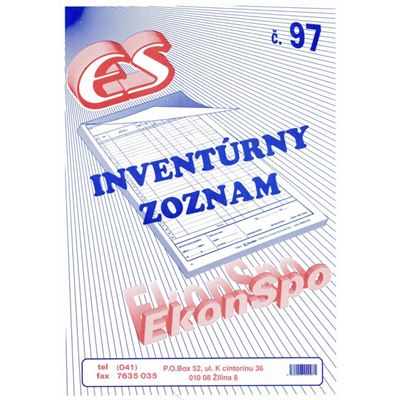 Inventúrny zoznam A4                                                            