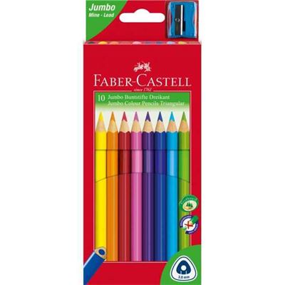 Sada trojhranných pasteliek Faber-Castell Junior grip /10 ks                    