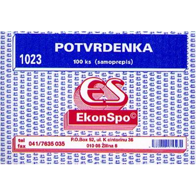 Potvrdenka - samoprepis - A6 blok                                               