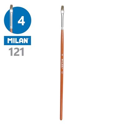 Plochý štetec č. 4 "Milan"                                                      