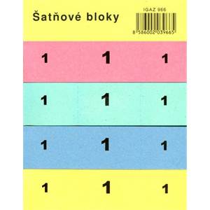 Šatňový blok-100 lístkov-farebný papier                                         