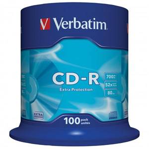 CD-R Verbatim 700MB/100ks                                                       