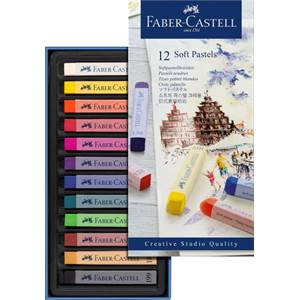 Sada suchých pastelov Faber-Castell /12 ks                                      