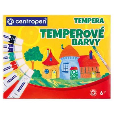 Temperové farby Centropen 6 farieb 12ml                                         