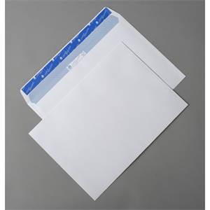 Poštové obálky Cygnus  C5 s odtrh. páskou, biele, 50 ks                         
